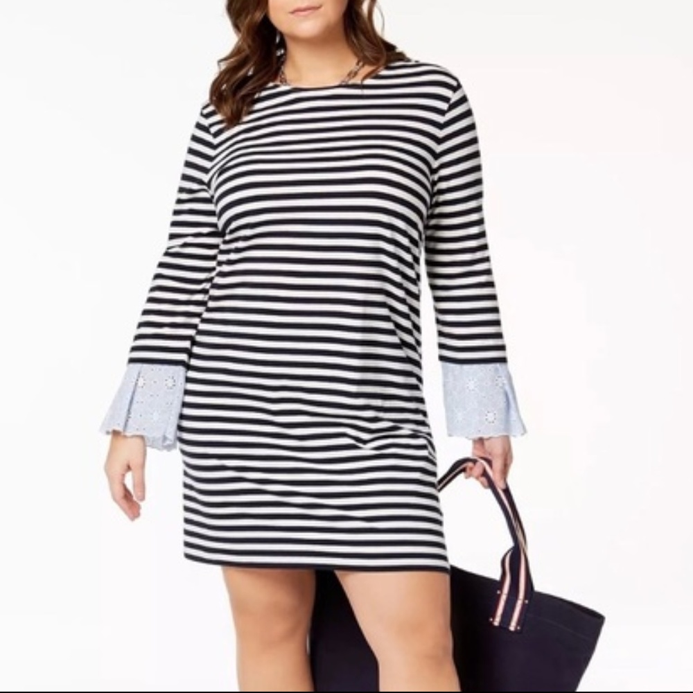 💐Tommy Hilfiger Eyelet Trim Dress XL